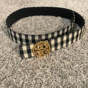 Tory Burch gingham belt